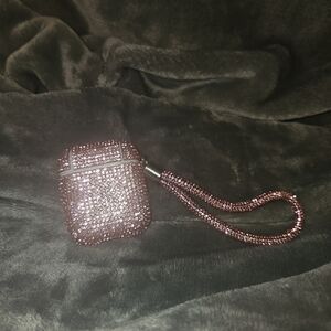 Sparkling Pink AirPods Case with Strap